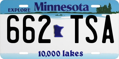MN license plate 662TSA