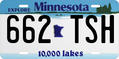 MN license plate 662TSH