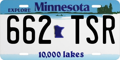 MN license plate 662TSR