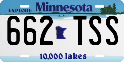 MN license plate 662TSS