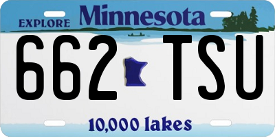 MN license plate 662TSU