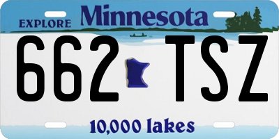 MN license plate 662TSZ
