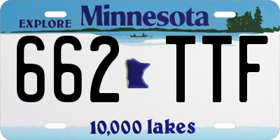 MN license plate 662TTF