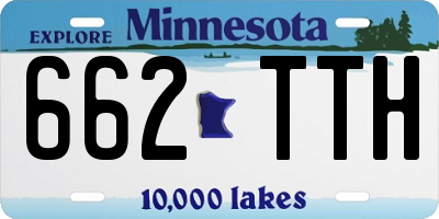 MN license plate 662TTH