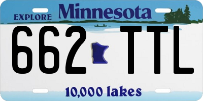 MN license plate 662TTL