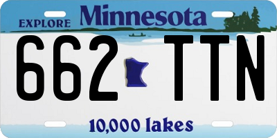 MN license plate 662TTN