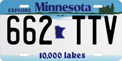 MN license plate 662TTV