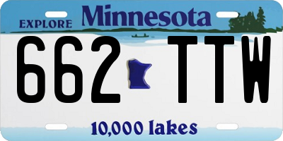 MN license plate 662TTW