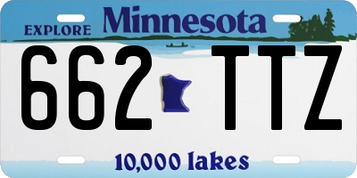 MN license plate 662TTZ