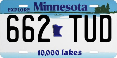 MN license plate 662TUD