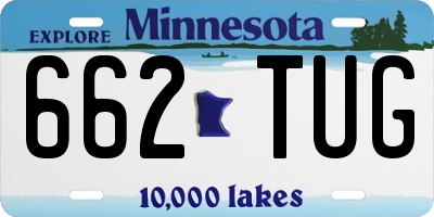 MN license plate 662TUG