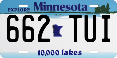 MN license plate 662TUI