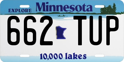 MN license plate 662TUP