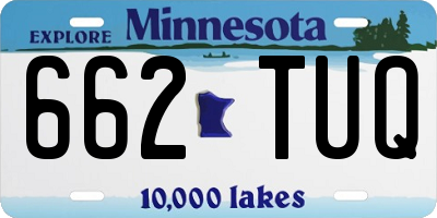 MN license plate 662TUQ
