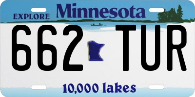 MN license plate 662TUR