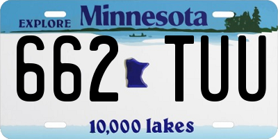 MN license plate 662TUU