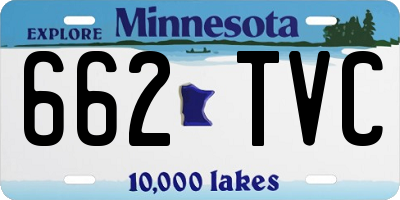 MN license plate 662TVC