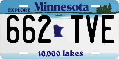 MN license plate 662TVE