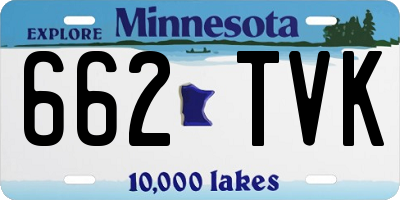 MN license plate 662TVK