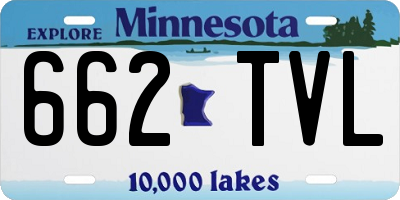 MN license plate 662TVL