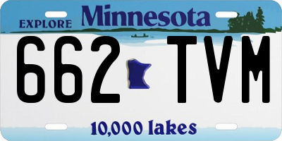 MN license plate 662TVM