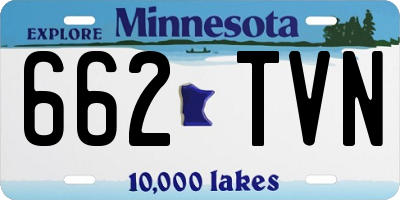 MN license plate 662TVN