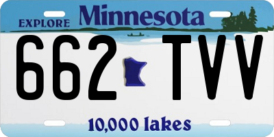 MN license plate 662TVV