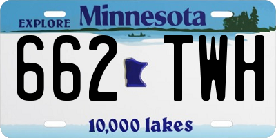 MN license plate 662TWH