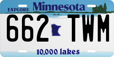 MN license plate 662TWM