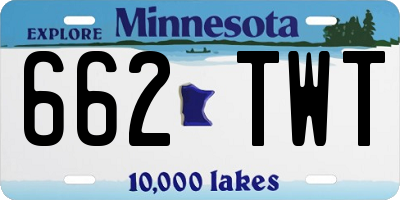 MN license plate 662TWT