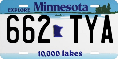 MN license plate 662TYA