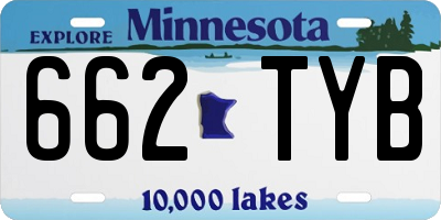 MN license plate 662TYB