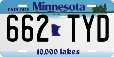 MN license plate 662TYD
