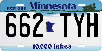 MN license plate 662TYH