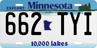 MN license plate 662TYI