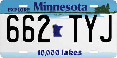 MN license plate 662TYJ