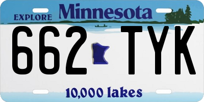 MN license plate 662TYK