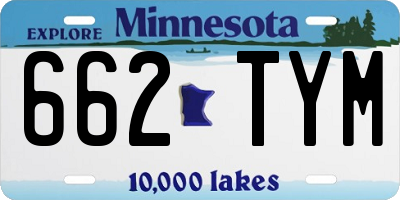 MN license plate 662TYM