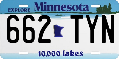 MN license plate 662TYN