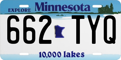 MN license plate 662TYQ