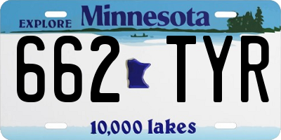 MN license plate 662TYR