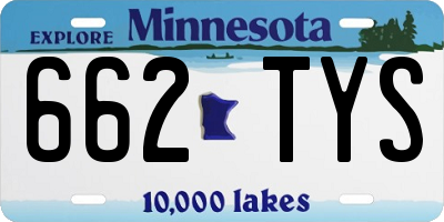 MN license plate 662TYS