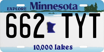 MN license plate 662TYT