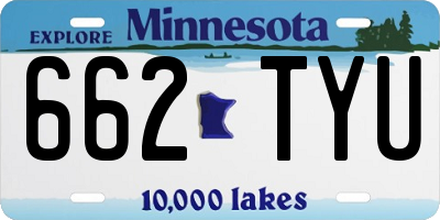 MN license plate 662TYU