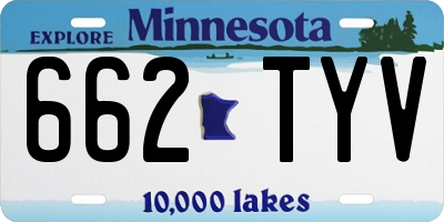 MN license plate 662TYV