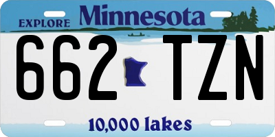 MN license plate 662TZN