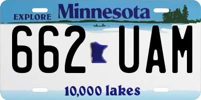 MN license plate 662UAM