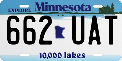 MN license plate 662UAT