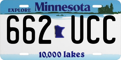 MN license plate 662UCC