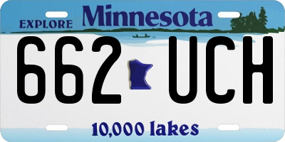 MN license plate 662UCH